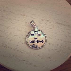 🔴Sale🔴 “Believe” necklace charm!